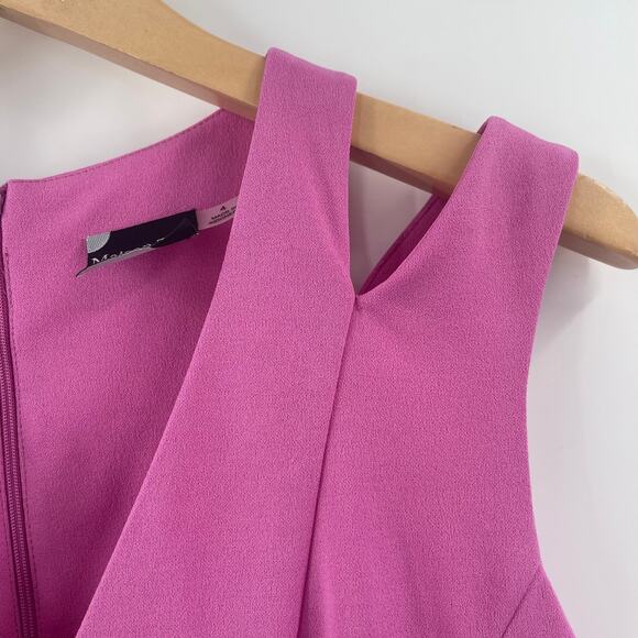 MAISON TARA Dress Size 4 Savanah Midi Cut Out Crepe Fit & Flare Wedding NWT - Picture 10 of 16